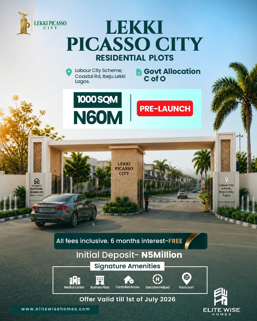Lekki Picasso City — Payment Plan Flyer